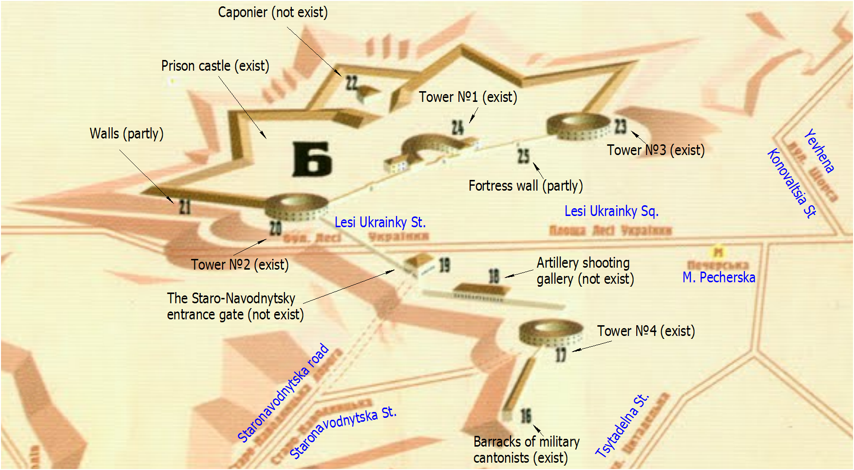 Remains of earth ramparts Vasylkiv fortification