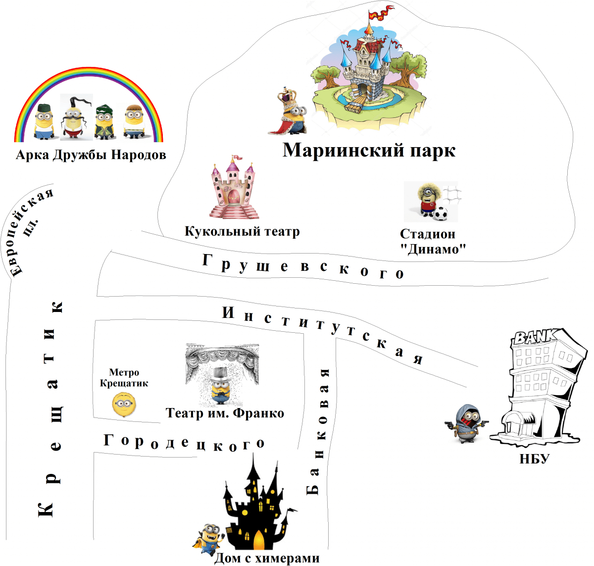 Липки Карта